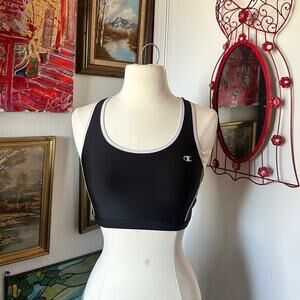 champion black white reversible sports bra